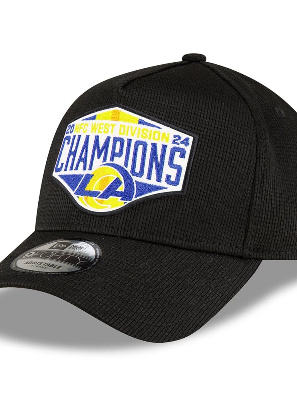 Los Angeles Rams New Era 2024 NFC West Division Champions Locker Room 9FORTY hat
